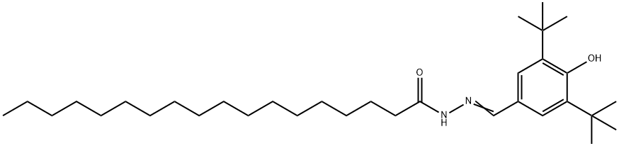 3,5-Di-t-butyl-4-hydroxybenzaldehyde stearoyl hydrazone 结构式