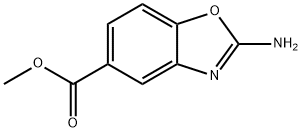 2-氨基苯并[D]噁唑-5-羧酸甲酯 结构式