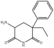 5-Amino-3-ethyl-3-phenylpiperidine-2,6-dione 结构式