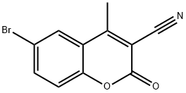 6-溴-3-氰基-4-甲基香豆素 结构式