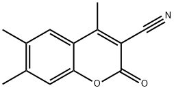 3-CYANO-4,6,7-TRIMETHYLCOUMARIN 结构式