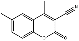 3-氰基-4,6-二甲基香豆素 结构式