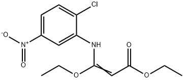 3-[(2-Chloro-5-nitrophenyl)amino]-3-ethoxypropenoic acid ethyl ester 结构式