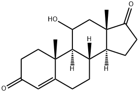 11-羟基-4-雄甾烯-3,17-二酮 结构式