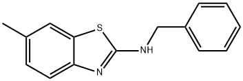 BENZYL-(6-METHYL-BENZOTHIAZOL-2-YL)-AMINE 结构式