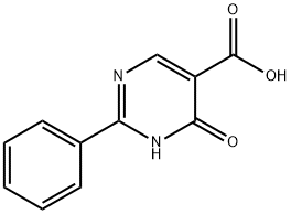 2-苯基-4-羟基嘧啶-5-羧酸 结构式
