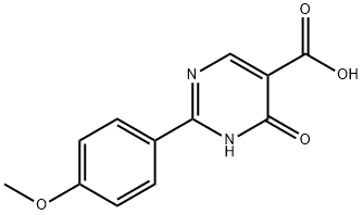 1,4-DIHYDRO-2-(4-METHOXYPHENYL)-4-OXO-5-PYRIMIDINECARBOXYLIC ACID 结构式