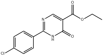 2-(4-Chloro-phenyl)-4-hydroxy-pyriMidine-5-carboxylic acid ethyl ester 结构式