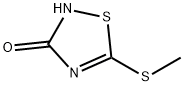 3-羟基-5-甲硫基-1,2,4-噻二唑 结构式