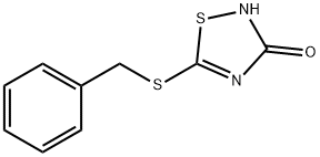 5-苄基硫代-3-羟基-1,2,4-噻二唑 结构式