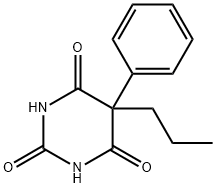 5-Phenyl-5-propylbarbituric acid 结构式