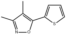 3,4-Dimethyl-5-(2-thienyl)isoxazole 结构式