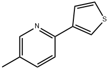 5-甲基-2-(噻吩-3-基)吡啶 结构式