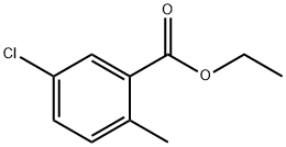 5-氯-2-甲基苯甲酸乙酯 结构式