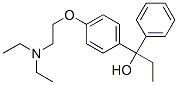 4-diethylaminoethoxy-alpha-ethylbenzhydrol 结构式