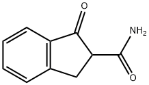 1H-Indene-2-carboxamide,  2,3-dihydro-1-oxo- 结构式