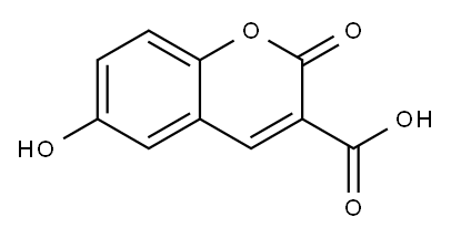 7-HYDROXYCOUMARIN-3-CARBOXYLICACID 结构式