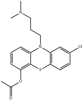 8-Chloro-10-[3-(dimethylamino)propyl]-10H-phenothiazin-4-ol acetate 结构式