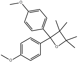 1,1-Bis(4-methoxyphenyl)-2,2,3,3-tetramethyl-1,3-epoxypropane 结构式