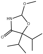 2-Methoxy-5,5-bis(1-methylethyl)oxazolidin-4-one 结构式