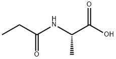 (2S)-2-丙酰胺基丙酸 结构式