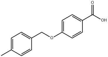 4-(4-甲苄基)氧基苯甲酸 结构式