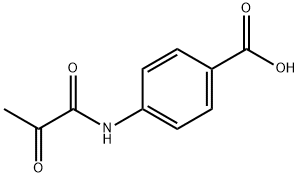 Benzoic acid, 4-[(1,2-dioxopropyl)amino]- (9CI) 结构式