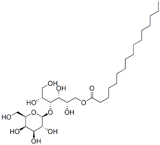 4-O-beta-D-galactopyranosyl-D-glucitol monopalmitate 结构式