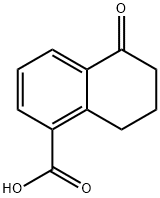 5-氧代-5,6,7,8-四氢萘-1-羧酸 结构式