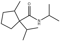 2-methyl-N,1-bis(1-methylethyl)cyclopentanecarboxamide 结构式