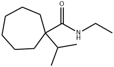 N-ethyl-1-isopropylcycloheptanecarboxamide  结构式