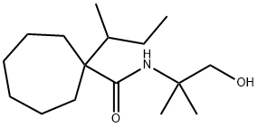 1-sec-butyl-N-(2'-hydroxy-1',1'-dimethylethyl)cycloheptanecarboxamide 结构式