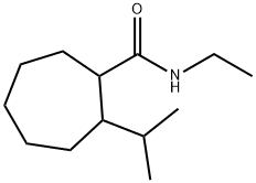 N-ethyl-2-isopropylcycloheptanecarboxamide  结构式
