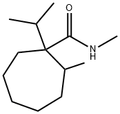 1-isopropyl-N-methyl-2-methylcycloheptanecarboxamide 结构式