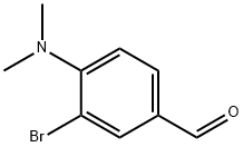 3-溴-4-(二甲胺基)苯甲醛 结构式