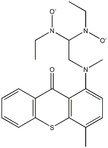 Thioxanthen-9-one, 1-((2-(diethylamino)ethyl)methylamino)-4-methyl-, N -oxide 结构式