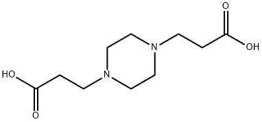 1,4-双(2-羧乙基)哌嗪 结构式