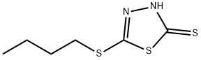 5-丁基硫代-1,3,4-噻二唑-2-硫醇 结构式