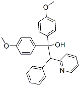 2-Pyridineethanol, alpha,alpha-bis(4-methoxyphenyl)-beta-phenyl- 结构式