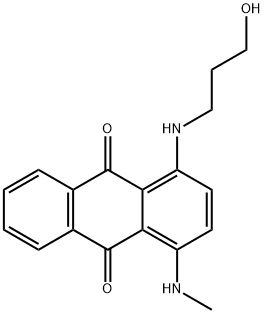 1-[(3-hydroxypropyl)amino]-4-(methylamino)anthraquinone 结构式