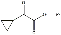 2-环丙基-2-氧代乙酸钾 结构式