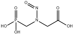 N-亚硝基-N-(磷甲基)甘油钠盐 结构式