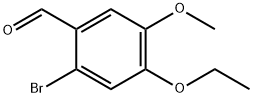 2-溴-4-乙氧基-5-甲氧基-苯甲醛 结构式