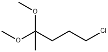 1-氯-4,4-二甲氧基戊烷 结构式