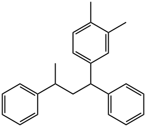 4-(1,3-二苯丁基)-1,2-二甲苯 结构式