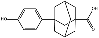 3-(4-羟苯基)金刚烷羧酸 结构式