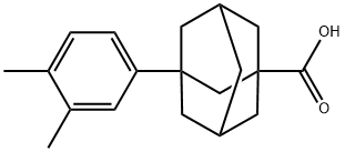 1-(3,4-二甲苯基)-3-金刚烷羧酸 结构式