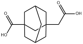 3-羧甲基-1-金刚烷甲酸 结构式