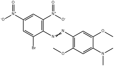 4-[(2,4-Dinitro-6-bromophenyl)azo]-2,5-dimethoxy-N,N-dimethylaniline 结构式