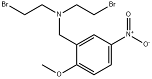 N,N-Bis(2-bromoethyl)-2-methoxy-5-nitrobenzylamine 结构式